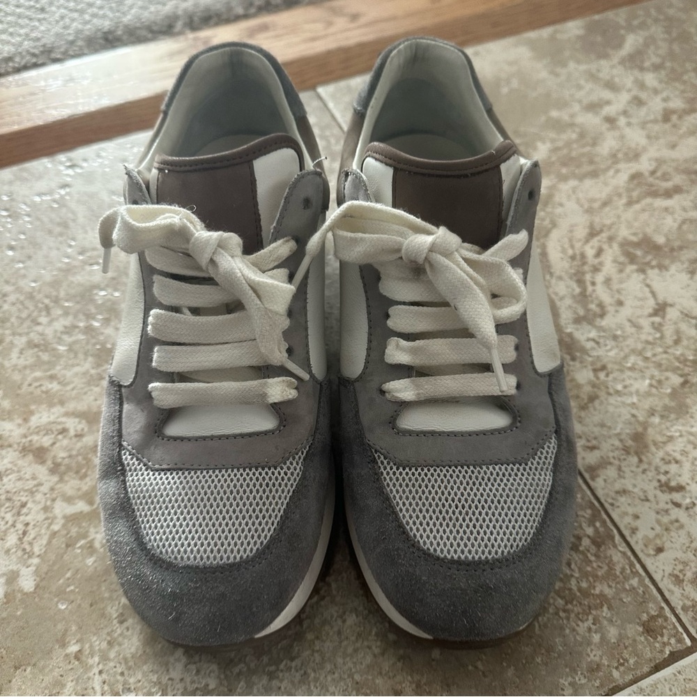 Peserico Taupe, Creaman gray Slip-On Sneaker